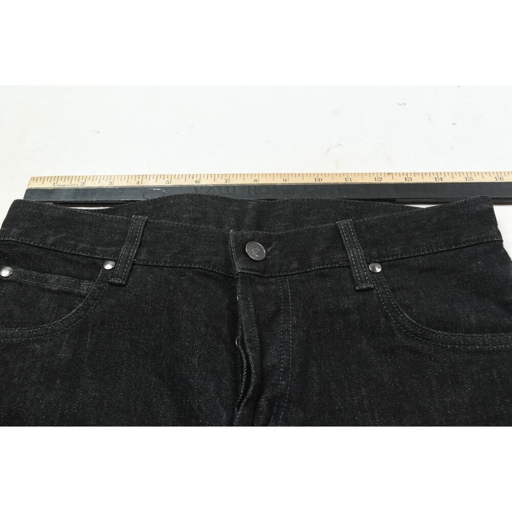 Alexander McQueen Jeans Mens 30x32 Black Skull Embroidered Slim Straight Italy - Picture 13 of 16